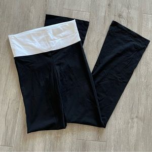 Moda International Folder Over Waist Yoga Pant - Size XS